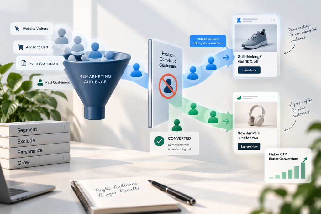 remarketing audience flow diagram
